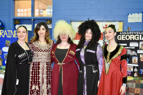 Multicultural Day Students wearing traditional clothing
